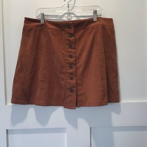 Burnt orange skirt
